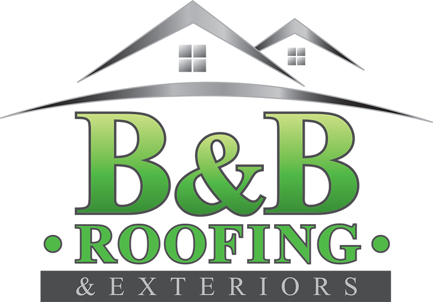 b&b roofing & exteriors logo