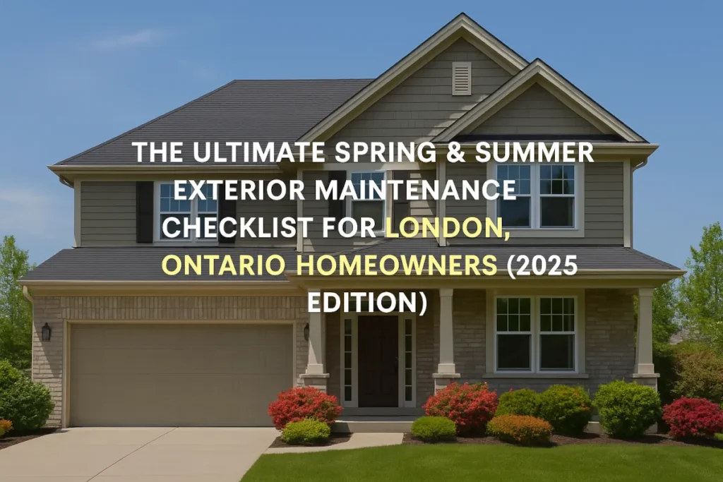 The ulitmate Sping and Summer Exterior Maintenance Checklist